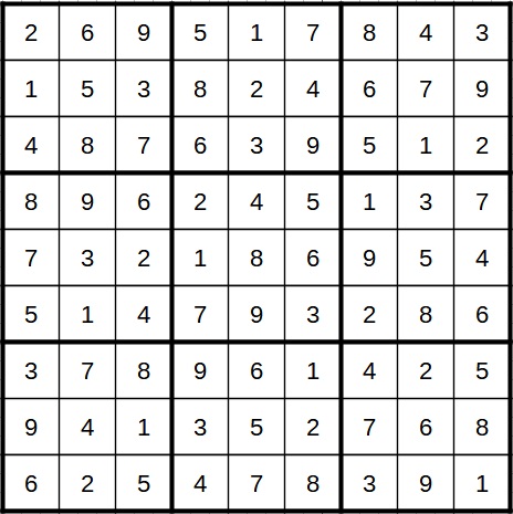 Sudoku Beispiel 4 Lösung